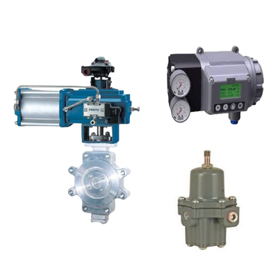 Chinesisches Steuerventil mit Masoneilan SVI3 Digital Valve Positioner und Fisher 67CFR Filter Regulator