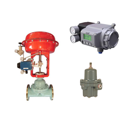 Chinesisches Steuerventil mit Masoneilan SVI3 Digital Valve Positioner und Fisher 67CFR Filter Regulator