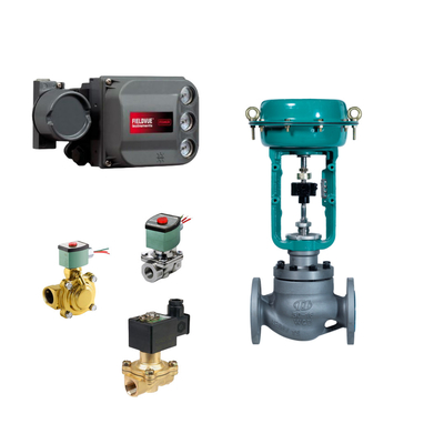 Schnellwechsel von Ein-Sitz-Steuerventil mit Fisher DVC6200-Ventilpositionierer und EMERSON ASCO210 2-Wege-Solenoidventil