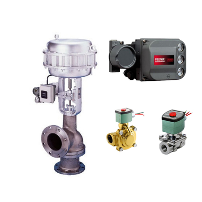 Schnellwechsel von Ein-Sitz-Steuerventil mit Fisher DVC6200-Ventilpositionierer und EMERSON ASCO210 2-Wege-Solenoidventil