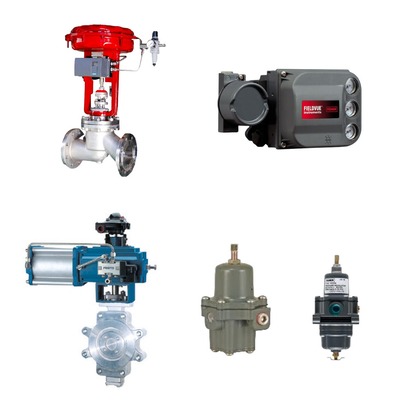 Berühmtes chinesisches Steuerventil mit Fischer dvc6200 Smart Positioner und Fischer 67CFR Filter Regulator
