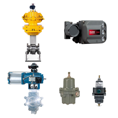 Berühmtes chinesisches Steuerventil mit Fischer dvc6200 Smart Positioner und Fischer 67CFR Filter Regulator