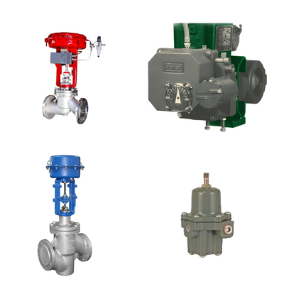 Hochleistungsventil mit Fisher 3720 elektropneumatischem Positionierer und Fisher 67CFR Filterregulator