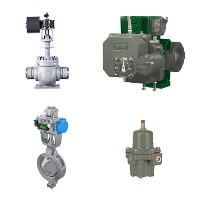 Hochleistungsventil mit Fisher 3720 elektropneumatischem Positionierer und Fisher 67CFR Filterregulator
