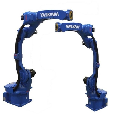 6 Achsen Roboterarm Yaskawa GP12 mit CNGBS-Sicherheitszaun für die automatisierte Handhabung als Universalroboter