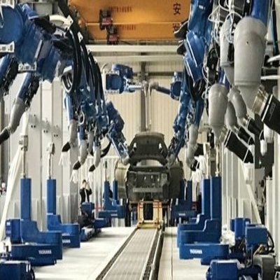 Handhabung des Roboterarms 6 Achse Yaskawa GP50 mit CNGBS angepasster Robotergreifer für Universalroboter