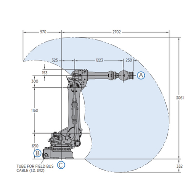 Yaskawa Industrieroboter GP225 Teile für Materialbearbeitungsgeräte mit CNGBS-Linienbahnführer