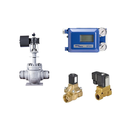 Pneumatischer Spirax Sarco Smart Valve Positioner SP500 und Burkert Magnetventil