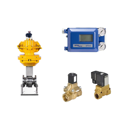 Pneumatischer Spirax Sarco Smart Valve Positioner SP500 und Burkert Magnetventil