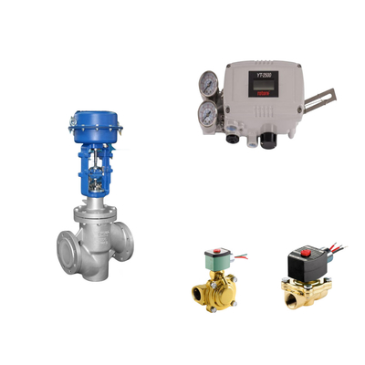 Pneumatisches Steuerventil mit Original Rotork YT-2500 Smart Valve Positioner und EMERSON ASCO210 2-Weg-Solenoidventile