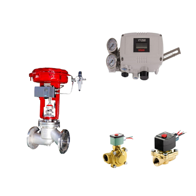 Pneumatisches Steuerventil mit Original Rotork YT-2500 Smart Valve Positioner und EMERSON ASCO210 2-Weg-Solenoidventile