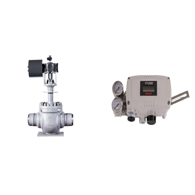 Pneumatisches Steuerventil mit Original Rotork YT-2500 Smart Valve Positioner und Fisher 67CFR Filter Regulator