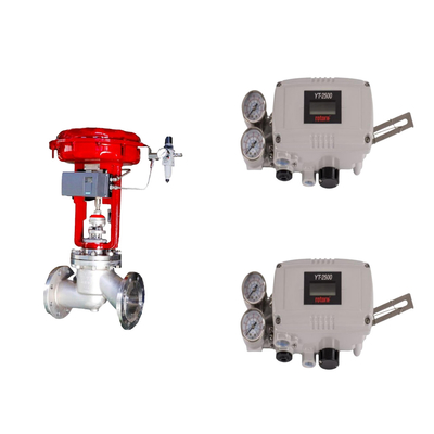 Pneumatisches Steuerventil mit Original Rotork YT-2500 Smart Valve Positioner und Fisher 67CFR Filter Regulator