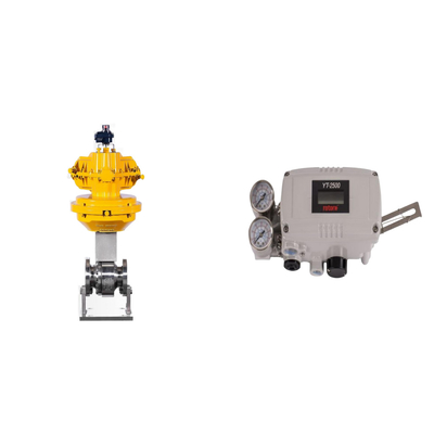 Pneumatisches Steuerventil mit Original Rotork YT-2500 Smart Valve Positioner und Masoneilan 78-40 Filterregler