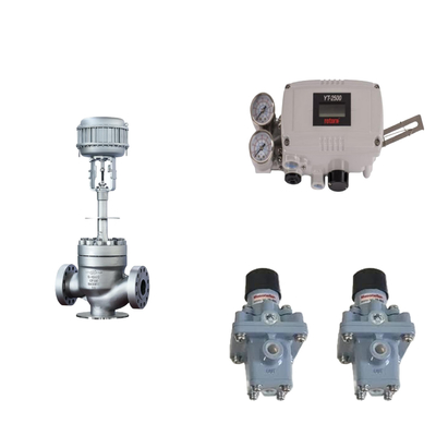 Pneumatisches Steuerventil mit Original Rotork YT-2500 Smart Valve Positioner und Masoneilan 78-40 Filterregler