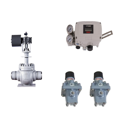 Pneumatisches Steuerventil mit Original Rotork YT-2500 Smart Valve Positioner und Masoneilan 78-40 Filterregler