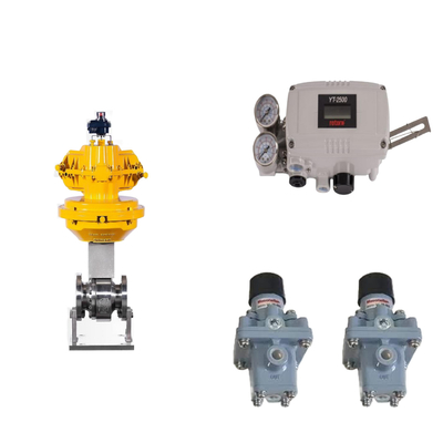 Pneumatisches Steuerventil mit Original Rotork YT-2500 Smart Valve Positioner und Masoneilan 78-40 Filterregler