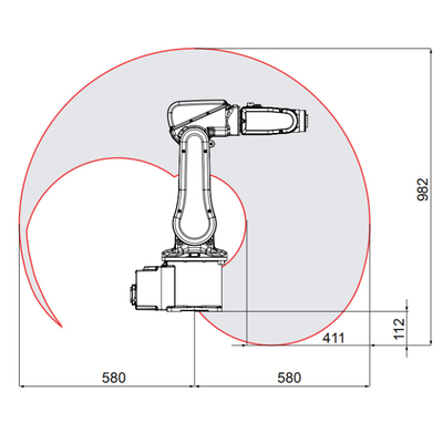 ABB IRB 120 6 Achsen Roboterarm Nutzlast 3 kg Cobot als Pick-and-Place-Maschine mit CNGBS Gripper