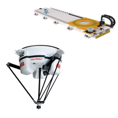 ABB 4-Achsen-Roboterarm IRB 360-1 mit CNGBS-Leitbahn als Montagemaschine für OEM-Handling