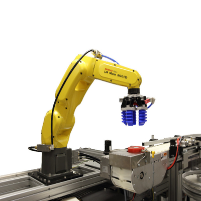 FANUC LR Mate 200iD 6 Achsen Industrie-Roboter-Arm mit CNGBS-Greifer für die Motorenmontage