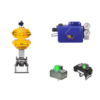 Chinesisches Pneumatisches Steuerventil mit Intelligent Original Foxboro SRI990 Ventil Positionierer und Rotork Limit Switch