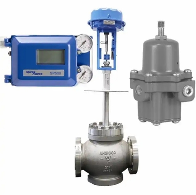 Durchflussregelungsventil mit Spirax Sarco Ventil Positioner SP500 Smart Positioner Original und Neubau