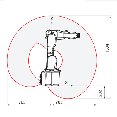 ABB IRB 1200 Industrie-Roboterarm mit CNGBS-Gripper als CNC-Materialbehandlungsausrüstung