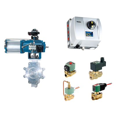 Chinesisches Pneumatisches Steuerventil mit Neles ND9000 Intelligenter Ventilpositionierer mit Asco-Solenoidventil