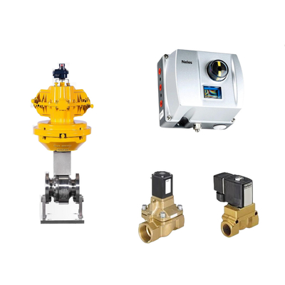 Chinesisches Pneumatisches Steuerventil mit Neles ND9000 Intelligenten Ventil Positionierer und Burkert Solenoidventil