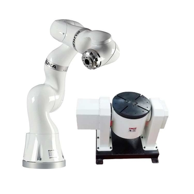 7 Achsen Roboterarm Kuka LBR Iiwa 14 R820 CR mit CNGBS Schweißpositionierer für Schweißroboter
