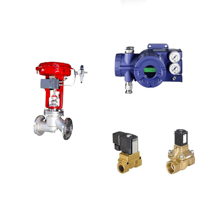 Chinesisches Pneumatisches Steuerventil mit Intelligenten Foxboro SRD960 Ventil Positionierer und Burkert Solenoidventil