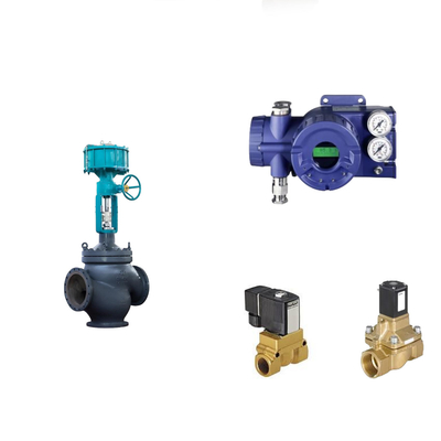 Chinesisches Pneumatisches Steuerventil mit Intelligenten Foxboro SRD960 Ventil Positionierer und Burkert Solenoidventil