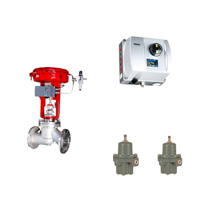 Chinesisches Pneumatisches Steuerventil mit Neles ND9000 Intelligenter Ventilpositionierer mit Fisher 67CFR Filterregulator