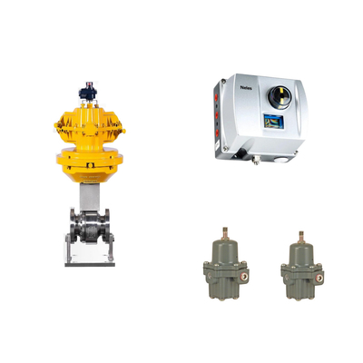 Chinesisches Pneumatisches Steuerventil mit Neles ND9000 Intelligenter Ventilpositionierer mit Fisher 67CFR Filterregulator