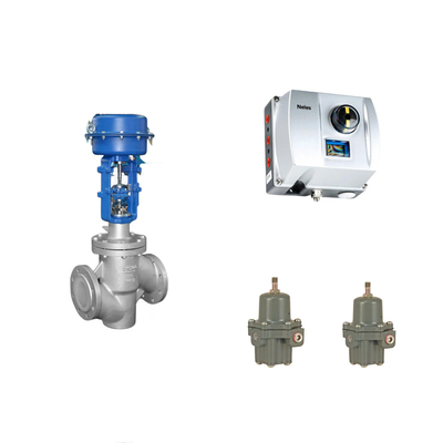 Chinesisches Pneumatisches Steuerventil mit Neles ND9000 Intelligenter Ventilpositionierer mit Fisher 67CFR Filterregulator