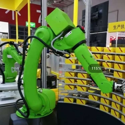 6 Axis Fanuc CRX-5iA Cobot Roboterarm mit CNGBS Roboterbekleidung für die Handhabung als kollaborativer Roboter