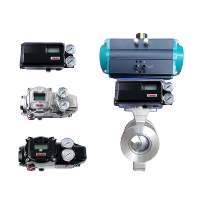 Elektrische Steuerventil mit Tissin Smart Valve Positioner TS700 Serie Pneumatische Positionierer und Asco Magnetventil