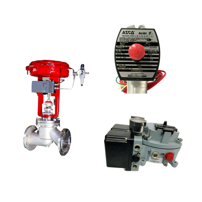 Chinesisches Pneumatisches Steuerventil mit Masoneilan SVI2-21123121 Ventilpositionierer und ASCO Solenoidventil