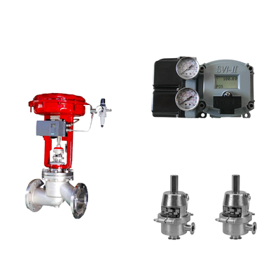 Pneumatisches Steuerventil mit Masoneilan SVI2-21123111 Positionierer und Fisher SR5 Druckregelventil