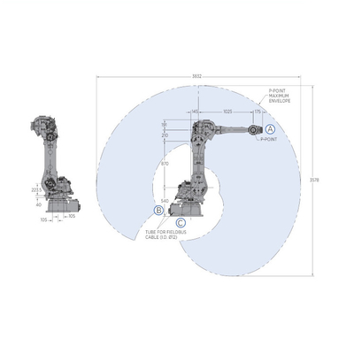 YASKAWA GP50 Industrieroboter 50 kg Nutzlast als automatischer Manipulator als 6-Achsen-Roboterarm
