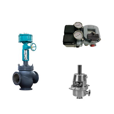 Pneumatisches Steuerventil mit Masoneilan SVI2-22123121 Positionierer und Fisher SR5 Druckregelventil