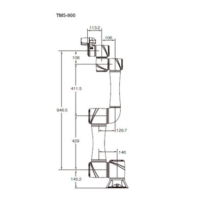 Techman Robot TM5-900 mit 900MM Reichweite und 4KG Nutzlast von 6 Aixs Manipulator als Cobot