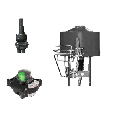 Pneumatisches Steuerventil mit Samson 3730-3 Positionierer und Fisher 377 Druckempfindung Trip-Ventile und Limit Swith