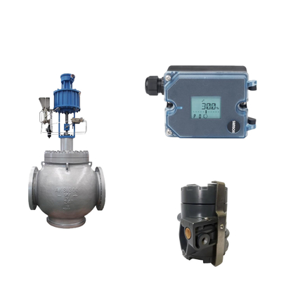 Globusventil mit Samson 3725 elektropneumatischer Positionierer und Fisher 846 elektropneumatischer Wandler