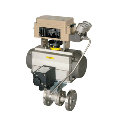 Chinesisches Durchflussregelventil mit Samson 3730-3 Elektropneumatischer Positionierer W/ HART Kommunikation für den Ventilregler