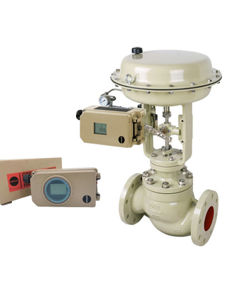 Samson 3277 Pneumatische Zwerchflächeneinsatzgeräte mit chinesischen Kugelventilen und Samson 3730-3 Digital Valve Positioner