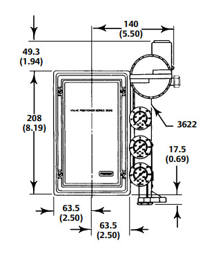 Genaue Drosselung Fisher 3620J Elektropneumatische Ventil Positionierer mit Fisher Regulator und ASCO Magnetventil
