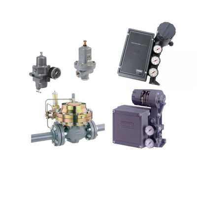 Genaue Drosselung Fisher 3620J Elektropneumatische Ventil Positionierer mit Fisher Regulator und ASCO Magnetventil