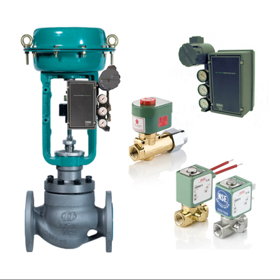 Genaue Drosselung Fisher 3620J Elektropneumatische Ventil Positionierer mit Fisher Regulator und ASCO Magnetventil
