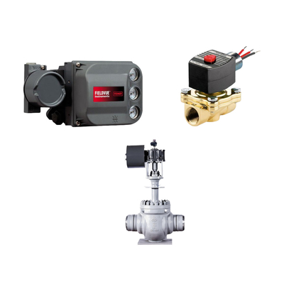 Chinesische berühmte Steuerventil mit FISHER DVC6200 Smart Valve Positioner und ASCO Red Hat 1/4' Solenoid